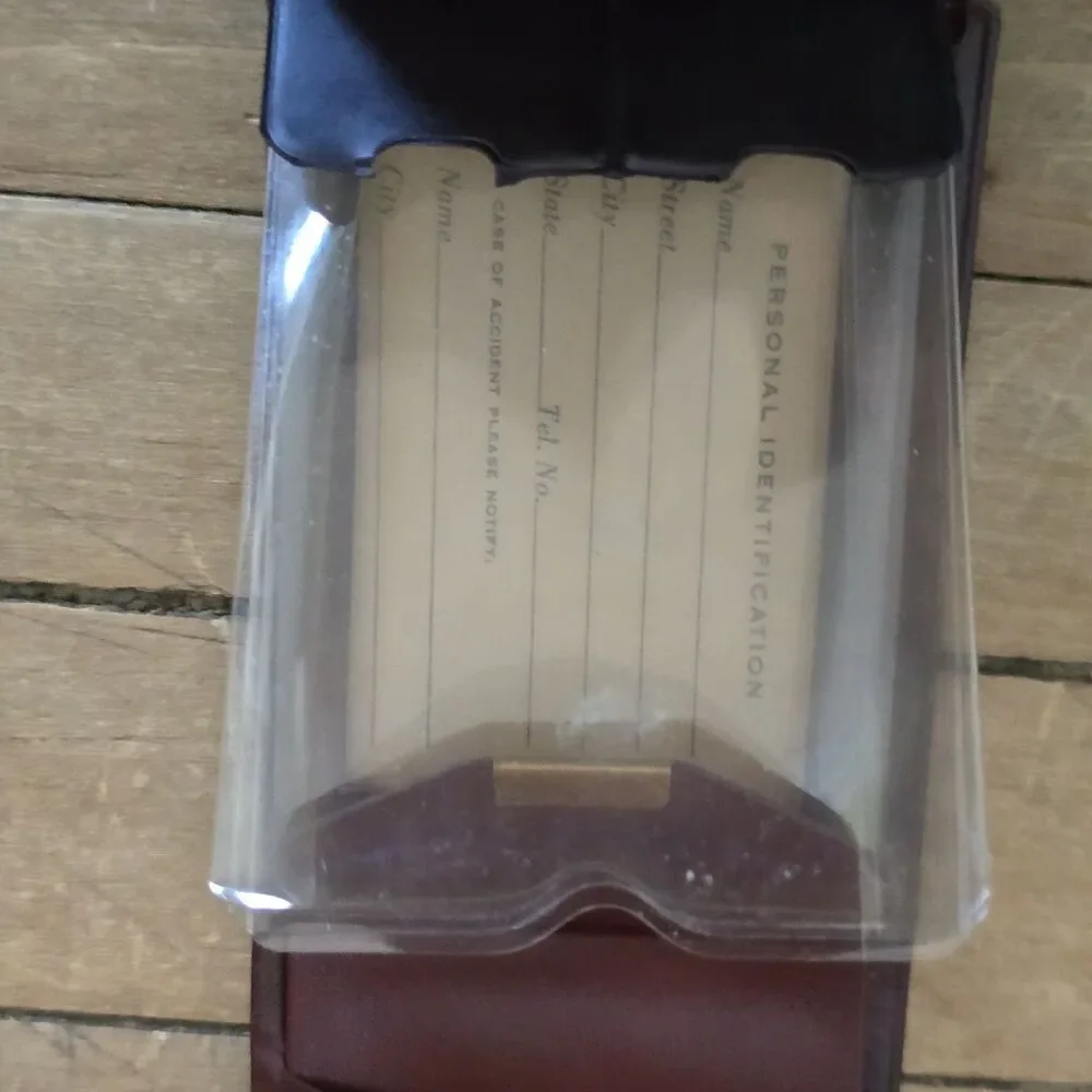 Vintage Buxton Men’s Leather Wallets 1 Black 1 Burgundy Lot Of 2 With Boxes READ